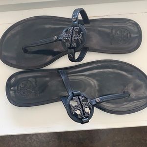 Tory Burch Black Gelly Sandals